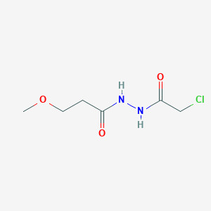 2-chloro-N'-(3-methoxypropanoyl)acetohydrazide