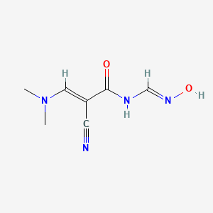 2-cyano-3-(dimethylamino)-N-[(hydroxyimino)methyl]acrylamide