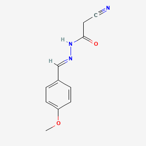 2-cyano-N'-[(4-methoxyphenyl)methylene]acetohydrazide