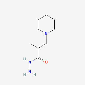 2-methyl-3-piperidin-1-ylpropanohydrazide