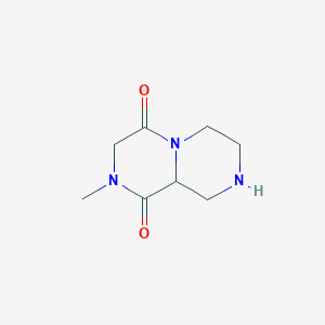 2-methyltetrahydro-2H-pyrazino[1,2-a]pyrazine-1,4(3H,6H)-dione
