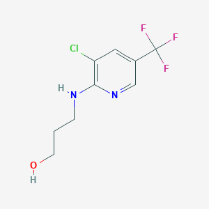 3-{[3-Chloro-5-(trifluoromethyl)-2-pyridinyl]-amino}-1-propanol