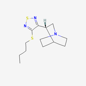 3-[(3S)-1-azabicyclo[2.2.2]octan-3-yl]-4-butylsulfanyl-1,2,5-thiadiazole