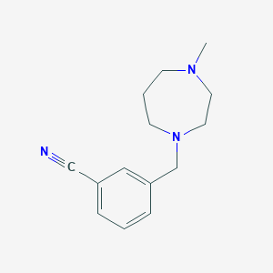 3-[(4-Methyl-1,4-diazepan-1-yl)methyl]benzonitrile