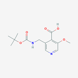 3-((tert-Butoxycarbonylamino)methyl)-5-methoxyisonicotinic acid