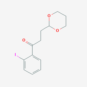 3-(1,3-Dioxan-2-YL)-2'-iodopropiophenone