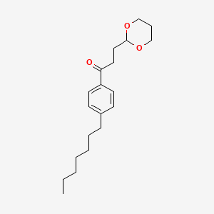 3-(1,3-Dioxan-2-YL)-4'-heptylpropiophenone