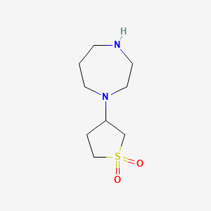 3-(1,4-Diazepan-1-yl)-1lambda6-thiolane-1,1-dione