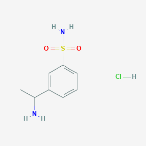 3-(1-Aminoethyl)benzene-1-sulfonamide hydrochloride
