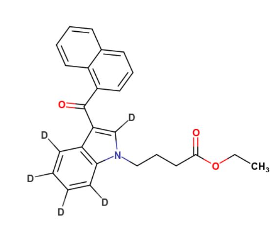 3-(1-Naphthalenylcarbonyl)-1H-indole-1-butanoic-d5 Acid Ethyl Ester