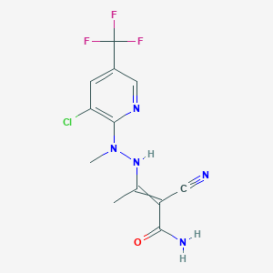 3-{2-[3-chloro-5-(trifluoromethyl)-2-pyridinyl]-2-methylhydrazino}-2-cyano-2-butenamide