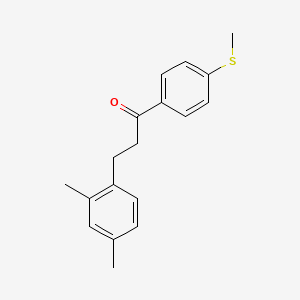 3-(2,4-Dimethylphenyl)-4'-thiomethylpropiophenone