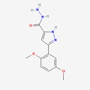 3-(2,5-dimethoxyphenyl)-1H-pyrazole-5-carbohydrazide