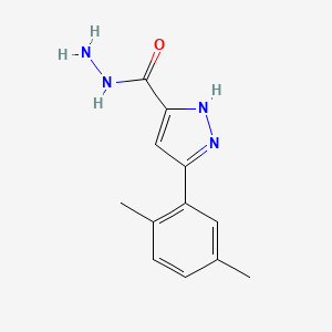 3-(2,5-dimethylphenyl)-1H-pyrazole-5-carbohydrazide