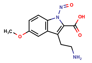 3-(2-aminoethyl)-5-methoxy-1-nitroso-1H-indole-2-carboxylic acid