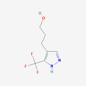 3-[3-(Trifluoromethyl)-1H-pyrazol-4-yl]-1-propanol