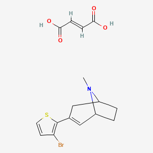 3-(3-Bromo-2-thienyl)-8-methyl-8-azabicyclo[3.2.1]oct-2-ene (2E)-2-Butenedioate