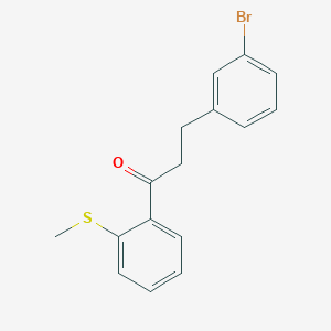 3-(3-Bromophenyl)-2'-thiomethylpropiophenone