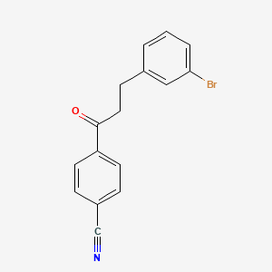 3-(3-Bromophenyl)-4'-cyanopropiophenone