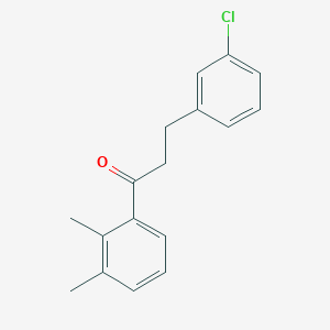3-(3-Chlorophenyl)-2',3'-dimethylpropiophenone