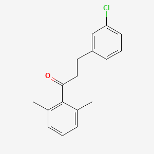 3-(3-Chlorophenyl)-2',6'-dimethylpropiophenone