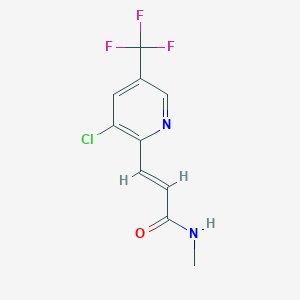 3-[3-chloro-5-(trifluoromethyl)-2-pyridinyl]-N-methylacrylamide
