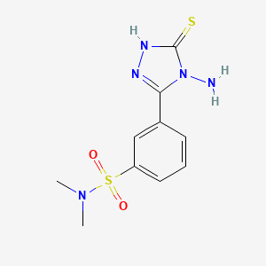 3-(4-Amino-5-mercapto-4H-[1,2,4]triazol-3-yl)-N,N-dimethyl-benzenesulfonamide