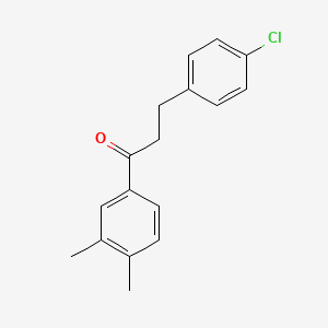 3-(4-Chlorophenyl)-3',4'-dimethylpropiophenone