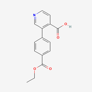 3-(4-Ethoxycarbonylphenyl)isonicotinic acid