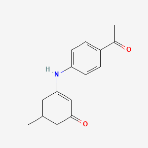 3-(4-acetylanilino)-5-methyl-2-cyclohexen-1-one