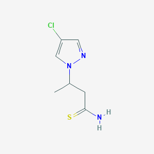 3-(4-chloro-1H-pyrazol-1-yl)butanethioamide