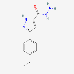 3-(4-ethylphenyl)-1H-pyrazole-5-carbohydrazide