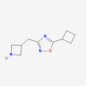 3-(Azetidin-3-ylmethyl)-5-cyclobutyl-1,2,4-oxadiazole