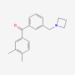 3'-Azetidinomethyl-3,4-dimethylbenzophenone