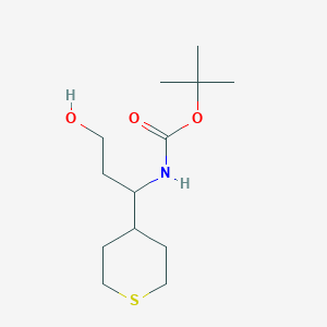 3-(Boc-amino)-3-(4-tetrahydrothiopyranyl)-1-propanol