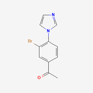 3’-Bromo-4’-(1h-imidazol-1-yl)acetophenone