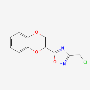 3-(Chloromethyl)-5-(2,3-dihydro-1,4-benzodioxin-2-yl)-1,2,4-oxadiazole