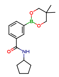 3-(Cyclopentylaminocarbonyl)phenylboronic acid, neopentyl glycol ester