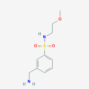 3-(aminomethyl)-N-(2-methoxyethyl)benzene-1-sulfonamide