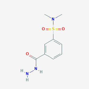 3-(hydrazinecarbonyl)-N,N-dimethylbenzene-1-sulfonamide