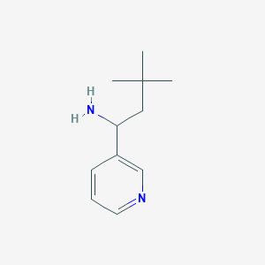 3,3-Dimethyl-1-(3-pyridinyl)-1-butanamine