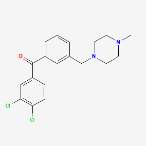 3,4-Dichloro-3'-(4-methylpiperazinomethyl) benzophenone