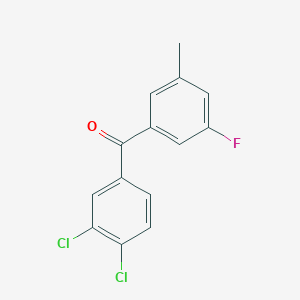 3,4-Dichloro-3'-fluoro-5'-methylbenzophenone