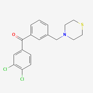 3,4-Dichloro-3'-thiomorpholinomethylbenzophenone