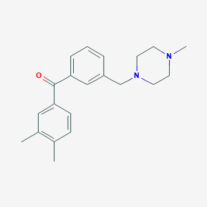 3,4-Dimethyl-3'-(4-methylpiperazinomethyl) benzophenone