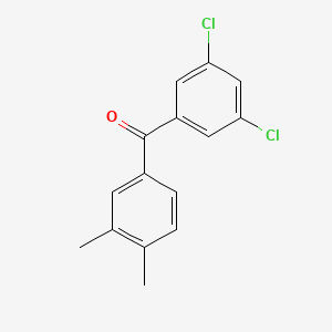 3,5-Dichloro-3',4'-dimethylbenzophenone