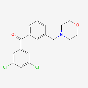 3,5-Dichloro-3'-morpholinomethyl benzophenone