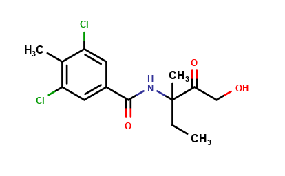 3,5-dichloro-N-(1-ethyl-3-hydroxy-1-methylacetonyl)-p-toluamide