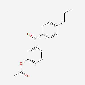 3-Acetoxy-4'-propylbenzophenone