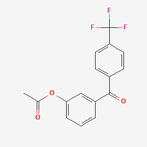 3-Acetoxy-4'-trifluorobenzophenone